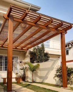 مظلات خشبية خارجية 