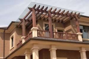 برجولات خشبية للبلكونات 