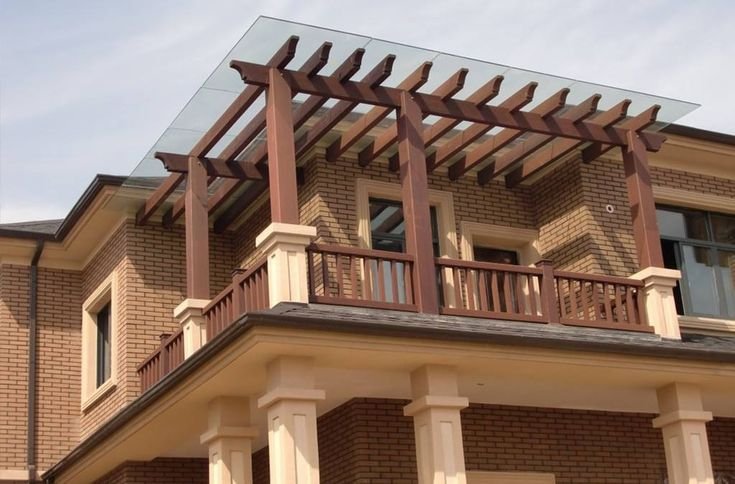 برجولات خشبية للبلكونات