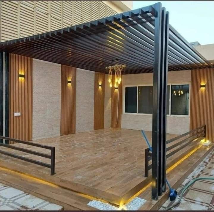 برجولات حديد مودرن